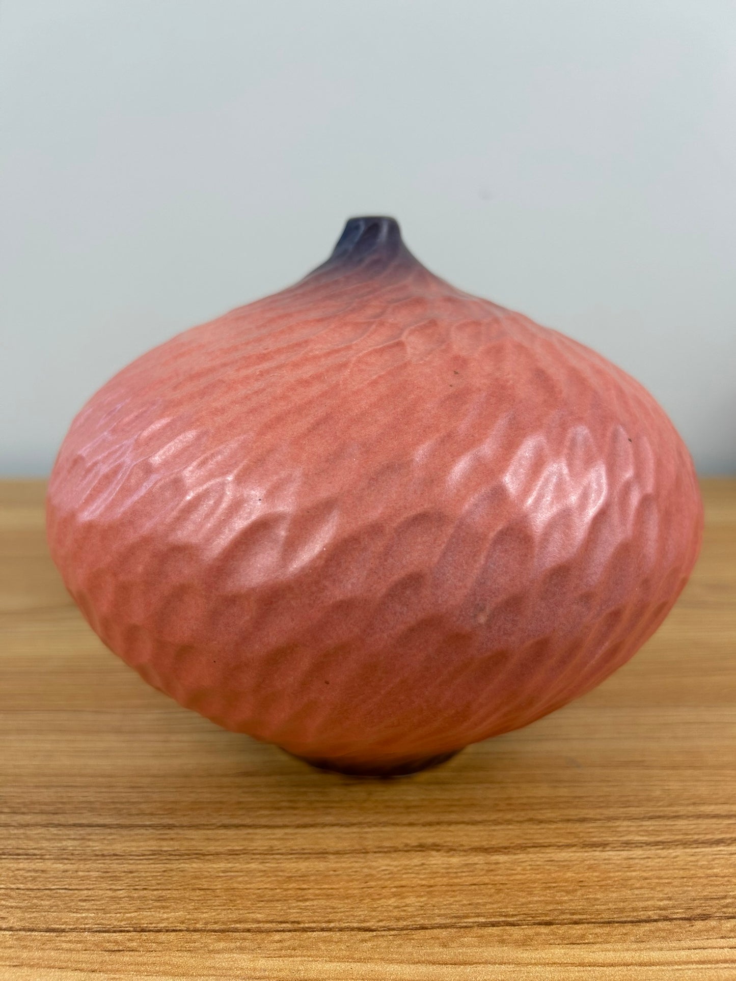 Paul Jeselskis Mid-Century Modern Peach Pink Textured Vase- Rare Find!