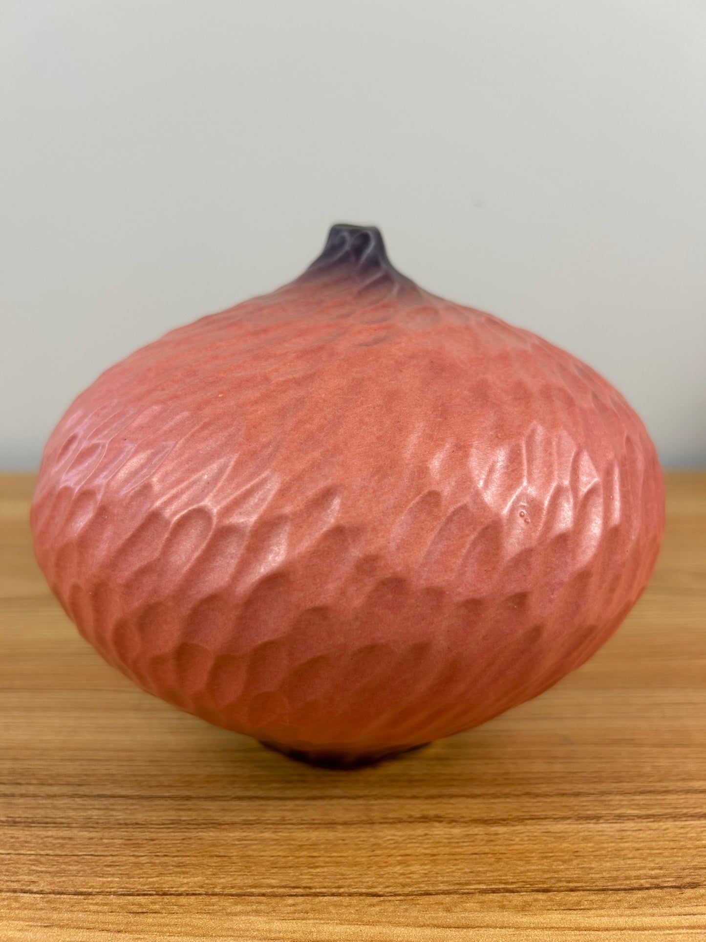 Paul Jeselskis Mid-Century Modern Peach Pink Textured Vase- Rare Find!