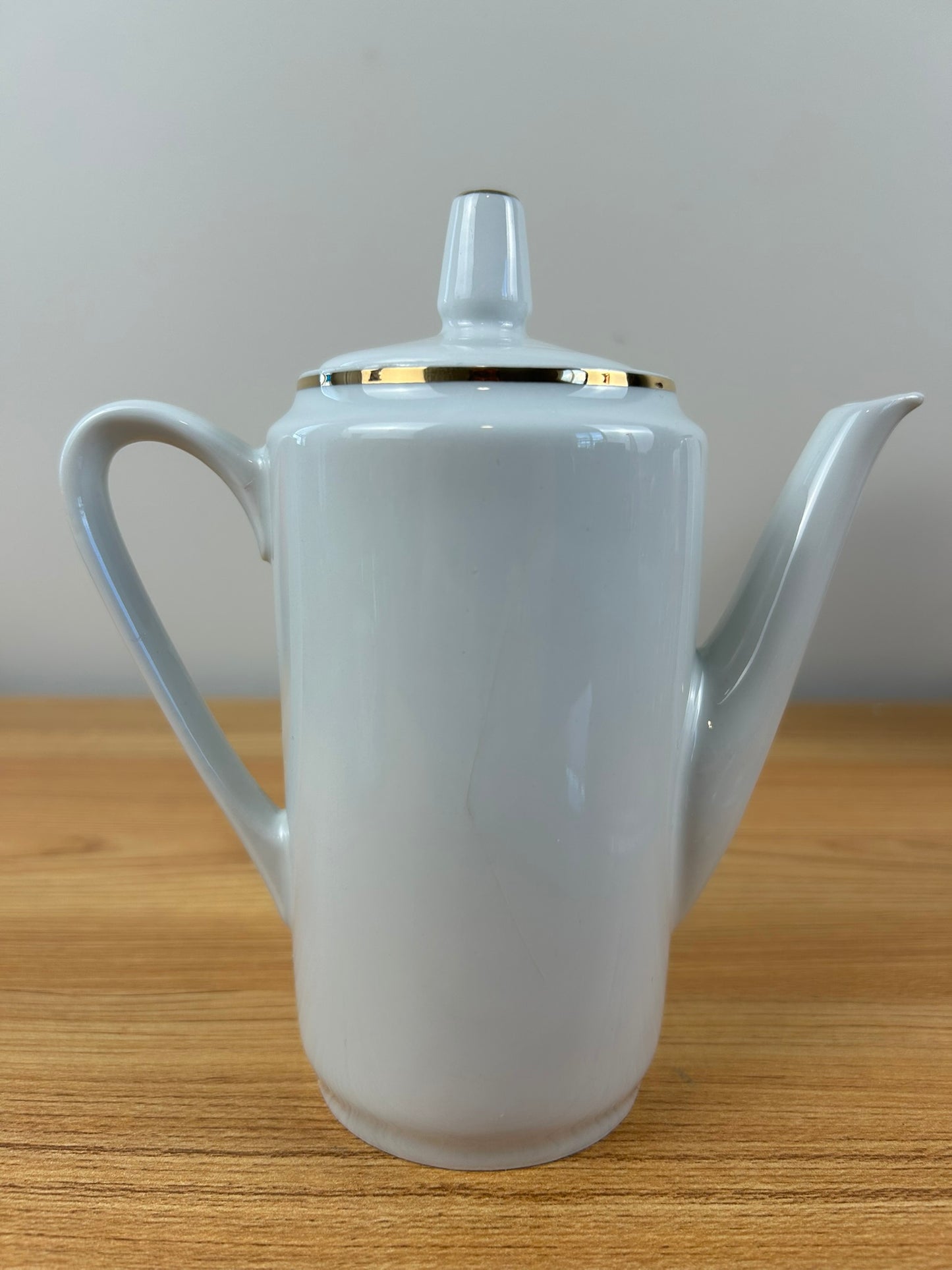 KAHLA German Democratic Republic Porcelain MOD Tea pot Hot Air Balloon GUC