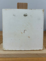 Motawi Tileworks Art Pottery Yellow Beige Happy Face Factory Test Tile 6X6