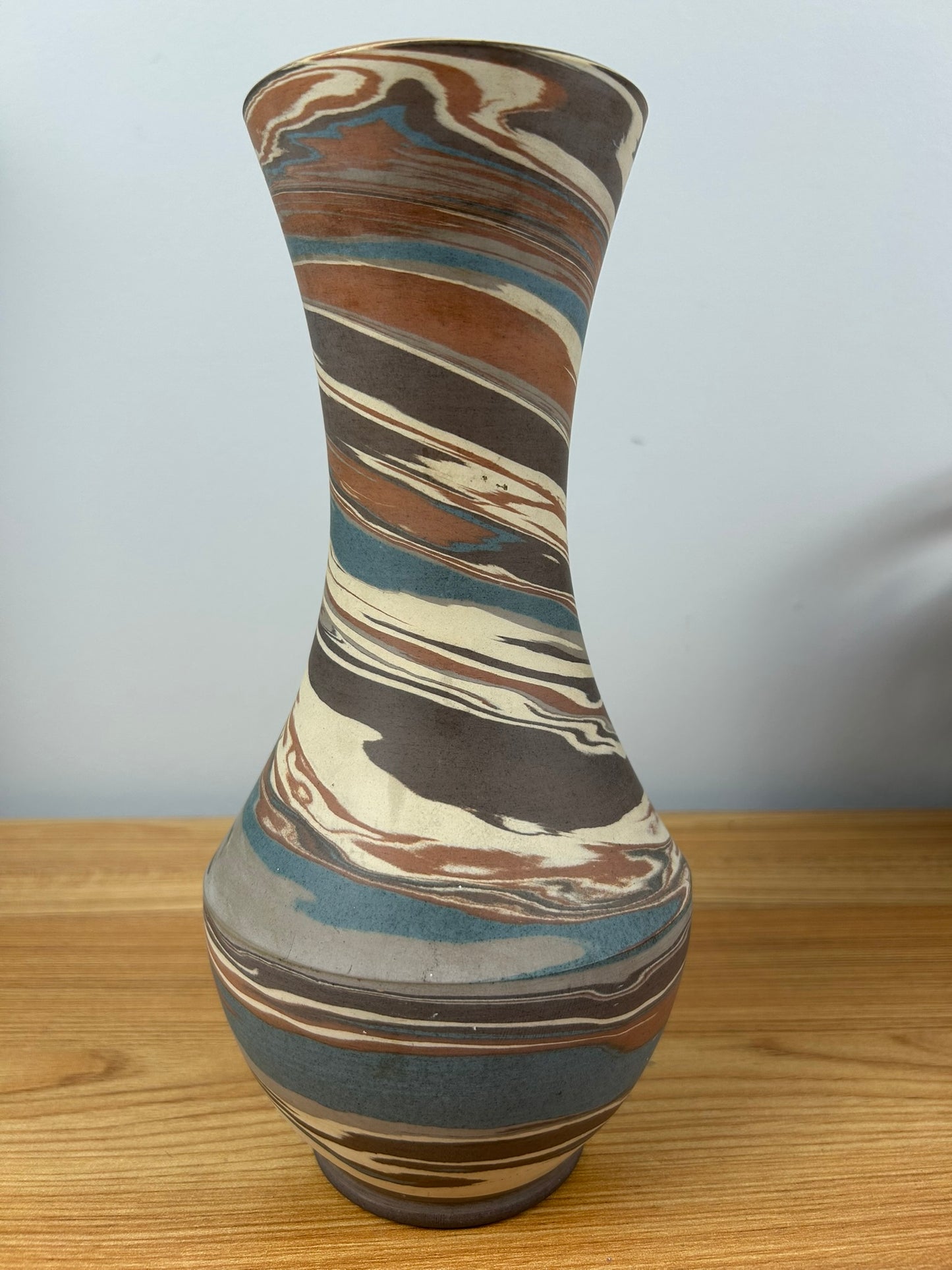 Niloak Mission Swirl 1910-24 Vintage Art Pottery Flared Rim 10" Vase