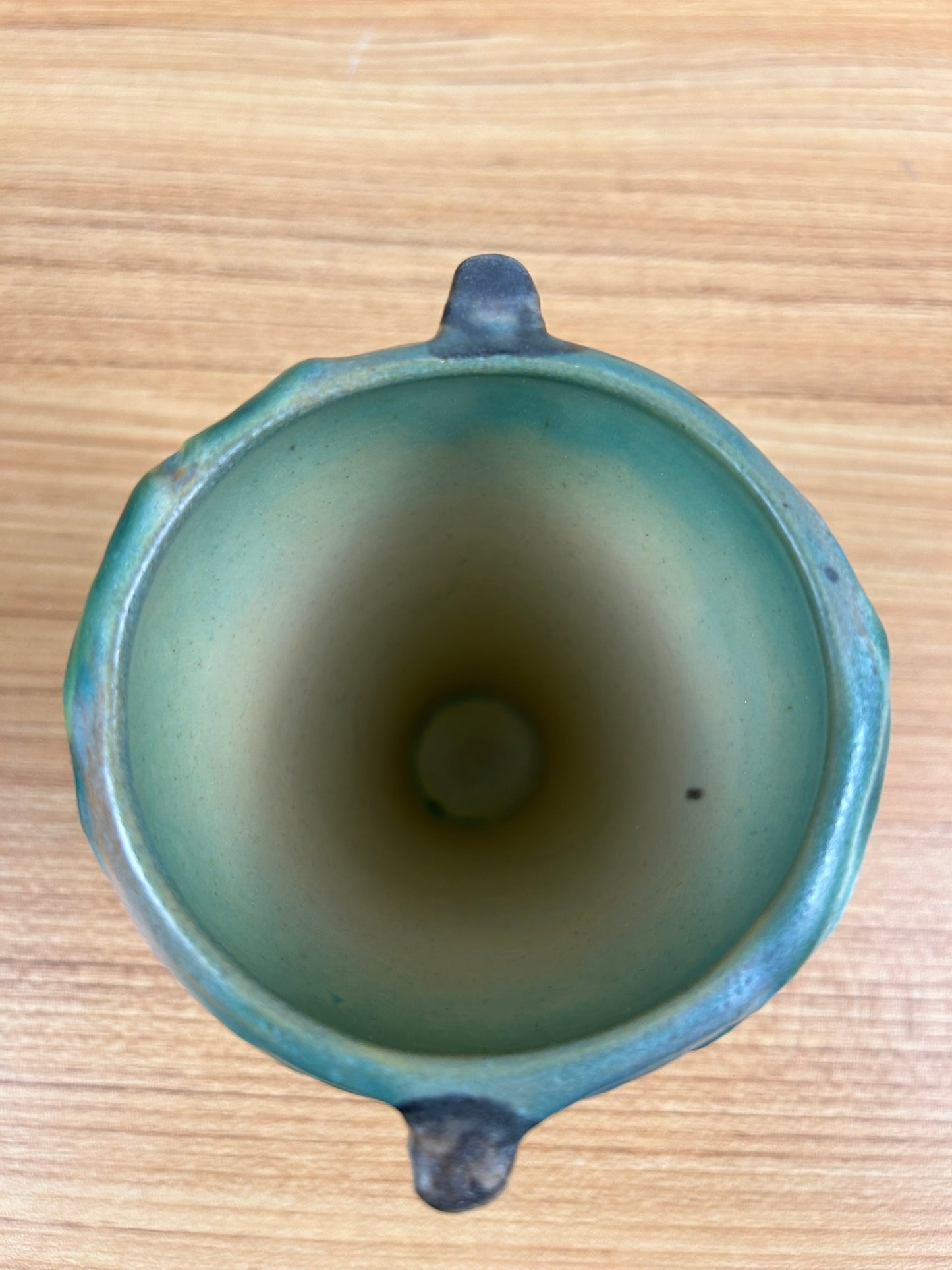 Roseville Art Pottery 1940's Bushberry 28-4 Bud Vase Planter Urn Green