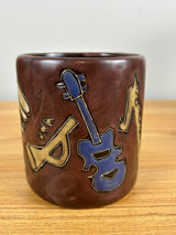 Jazz Music Instruments Saxophone Guitar Drums Mara Mexico Coffee Mug Cup 16 oz.