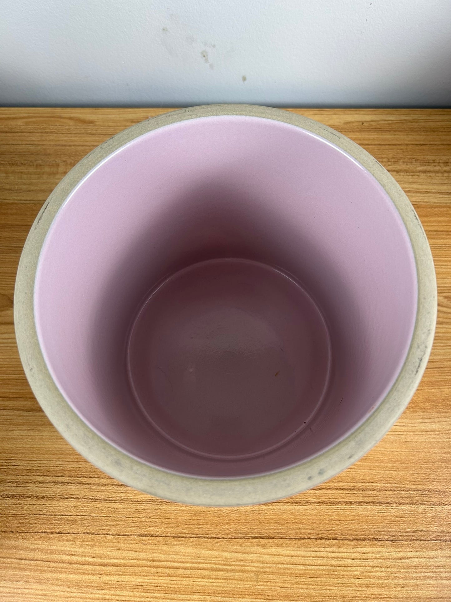 MONMOUTH WESTERN STONEWARE PURPLE LAVANDER CROCK 1 GALLON 5005 USA
