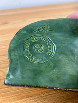 2002 ROZART PLAQUE,IOWA ART POTTERY ASSOCIATION,MATTE GREEN
