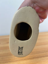 Brown Sunflower Staffordshire Style Cat Figurine Crooksville Ohio Pottery 10"