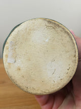 Pewabic Detroit Green Mottled Glaze Broad Leaf Cabinet Vase 6.5" Tall