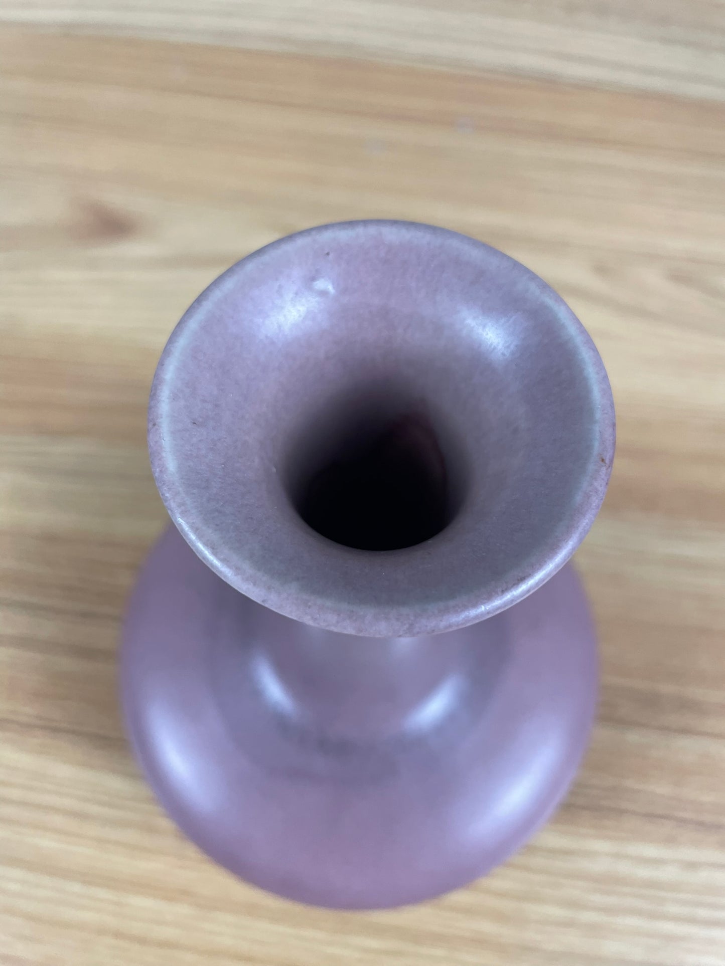 Rookwood 1923 Bulbous Base Rose Colored Glazed Vase Shape 2716,