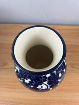 Ken Tracy Studio 2024 Art Deco Pottery Hand Made Scenic Blue White Ceramic Vase