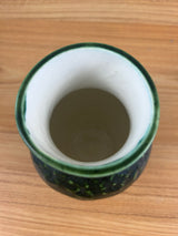 Ken Tracy Studio 2018 Arts & Crafts Pottery Hand Made Floral Green Vase