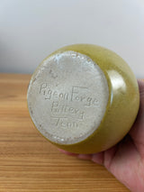 Pigeon Forge Pottery Tennessee Yellow Brown Drip Glaze Jug 4.5" Tall