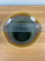 General Ceramics Art Deco Bell shape vase flambe' glaze, tan color 8" Tall