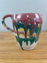AR Cole North Carolina Rainbow Glaze Pottery Pitcher