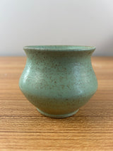 Margaret Pachl U. North Dakota School Mines Mottled Green Art Pottery Vase