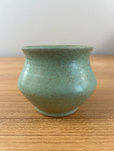 Margaret Pachl U. North Dakota School Mines Mottled Green Art Pottery Vase