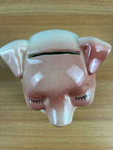 Royal Copley 1950's Vintage Art Pottery Piggy Bank "For My Cadillac"