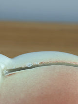 ROYAL COPLEY 1950's ART POTTERY 5" PINK PIGGY BANK Blue Shirt & FOIL STICKERS