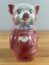 Royal Copely Art Pottery 6" Ceramic Pink Figural Pig Piggy Bank
