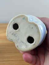 Royal Copely Art Pottery 6" Ceramic Blue Figural Pig Piggy Bank