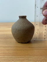 Margaret Pachl U. North Dakota School Mines Brown Textured Art Pottery Vase UND