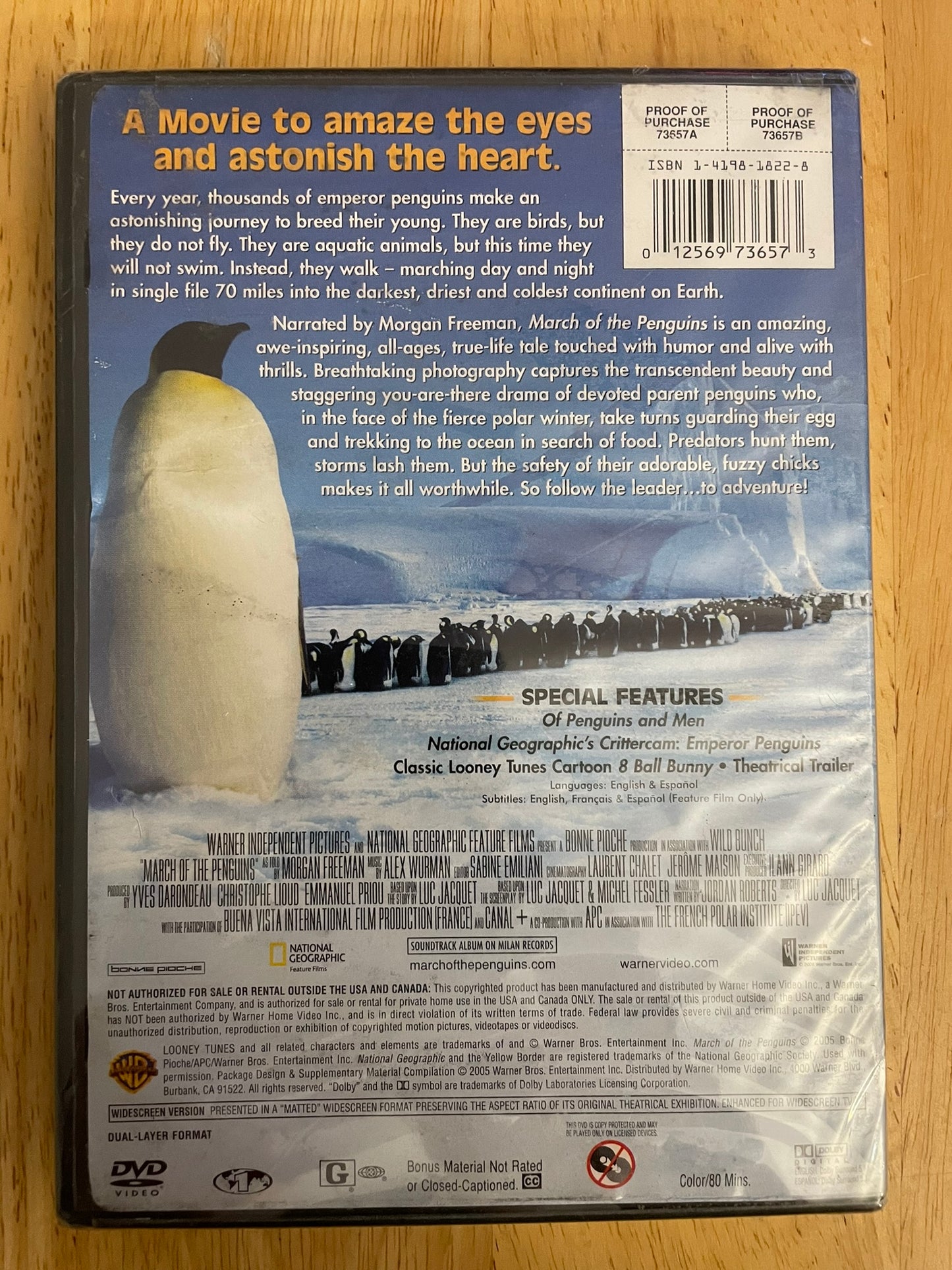 March of the Penguins (DVD, 2005, Widescreen) NEW