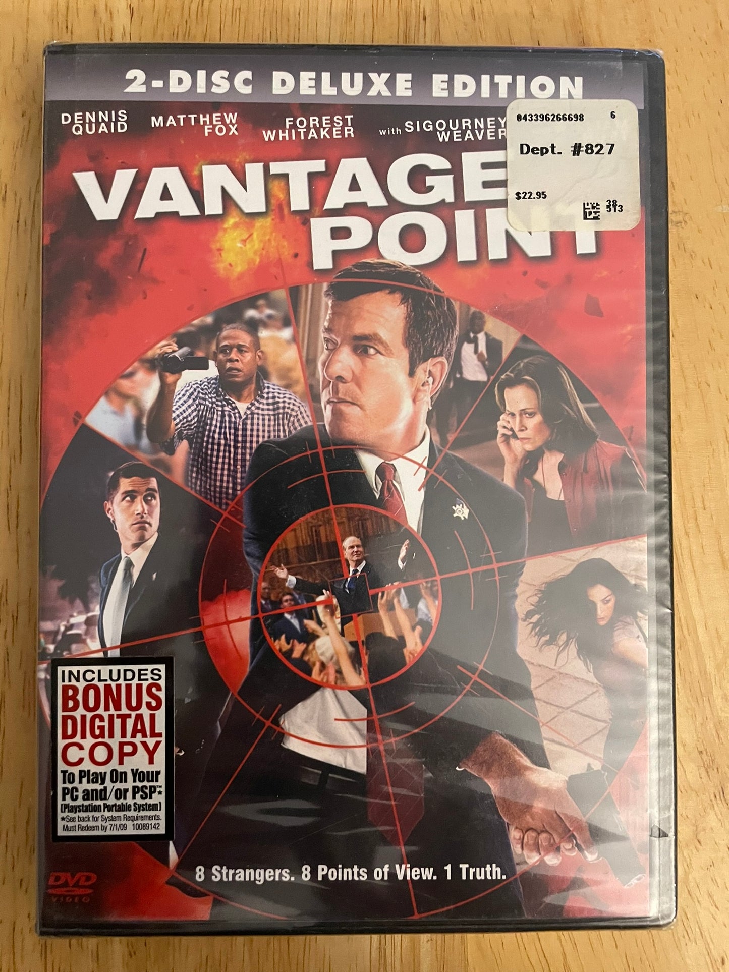 Vantage Point DVD Widescreen 2-Disc Deluxe Edition Dennis Quaid 2008