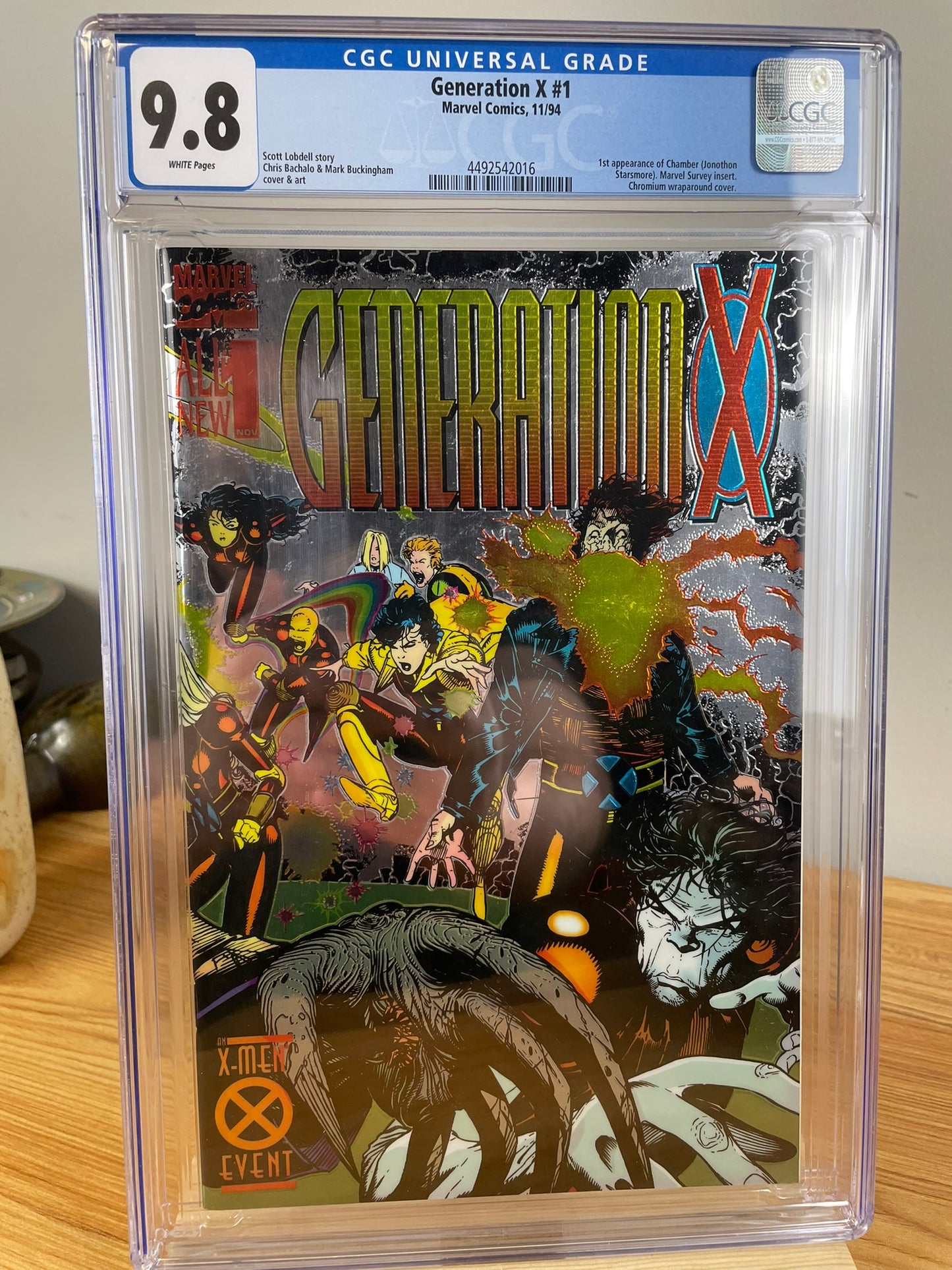 Marvel Comics Generation X #1 Comic Book Nov 1994 CGC White 9.8 NM/M Chromium