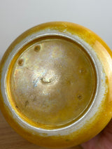 Ruskin Antique early 20th Century, Gold Lustre Porcelain Floral Vase