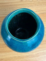 Pewabic Pottery Detroit 1938 Studet Art Pottery Persian Blue Vase 6" Tall