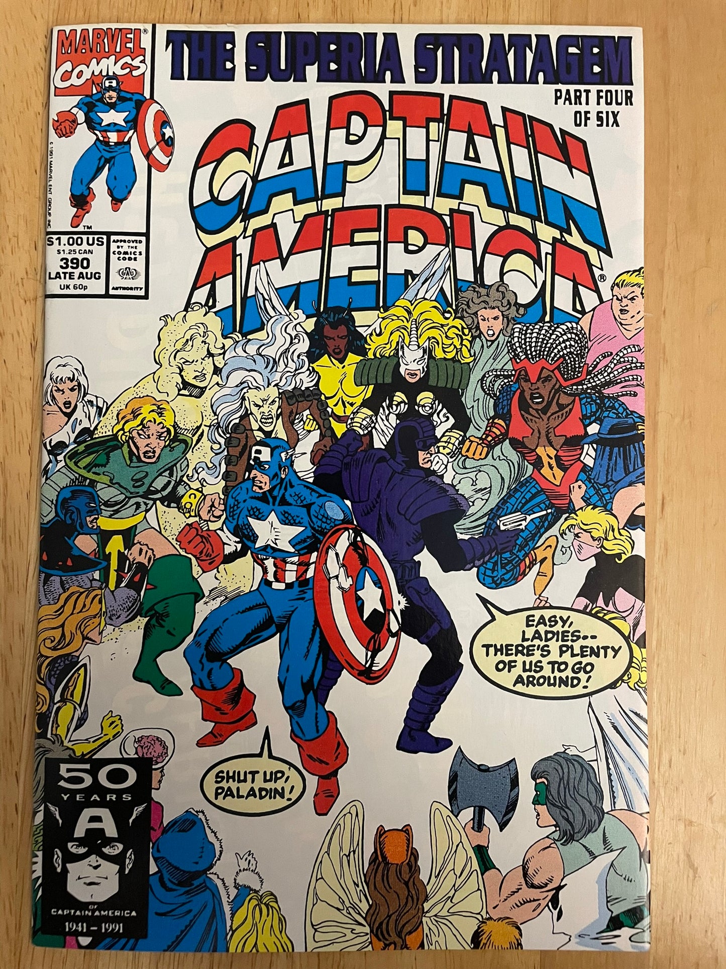 Captain America #390 (Marvel Comics Late August 1991) 1st Full App Of Superia