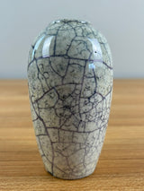 Weller Cloudburst Lustre Vintage Art Deco Pottery Mottled Green White Vase