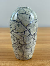 Weller Cloudburst Lustre Vintage Art Deco Pottery Mottled Green White Vase