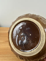 Hopalong Cassidy Art Pottery Cowboy Brown Cookie Corral Jar