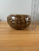 Hopalong Cassidy Art Pottery Cowboy Brown Cookie Corral Jar