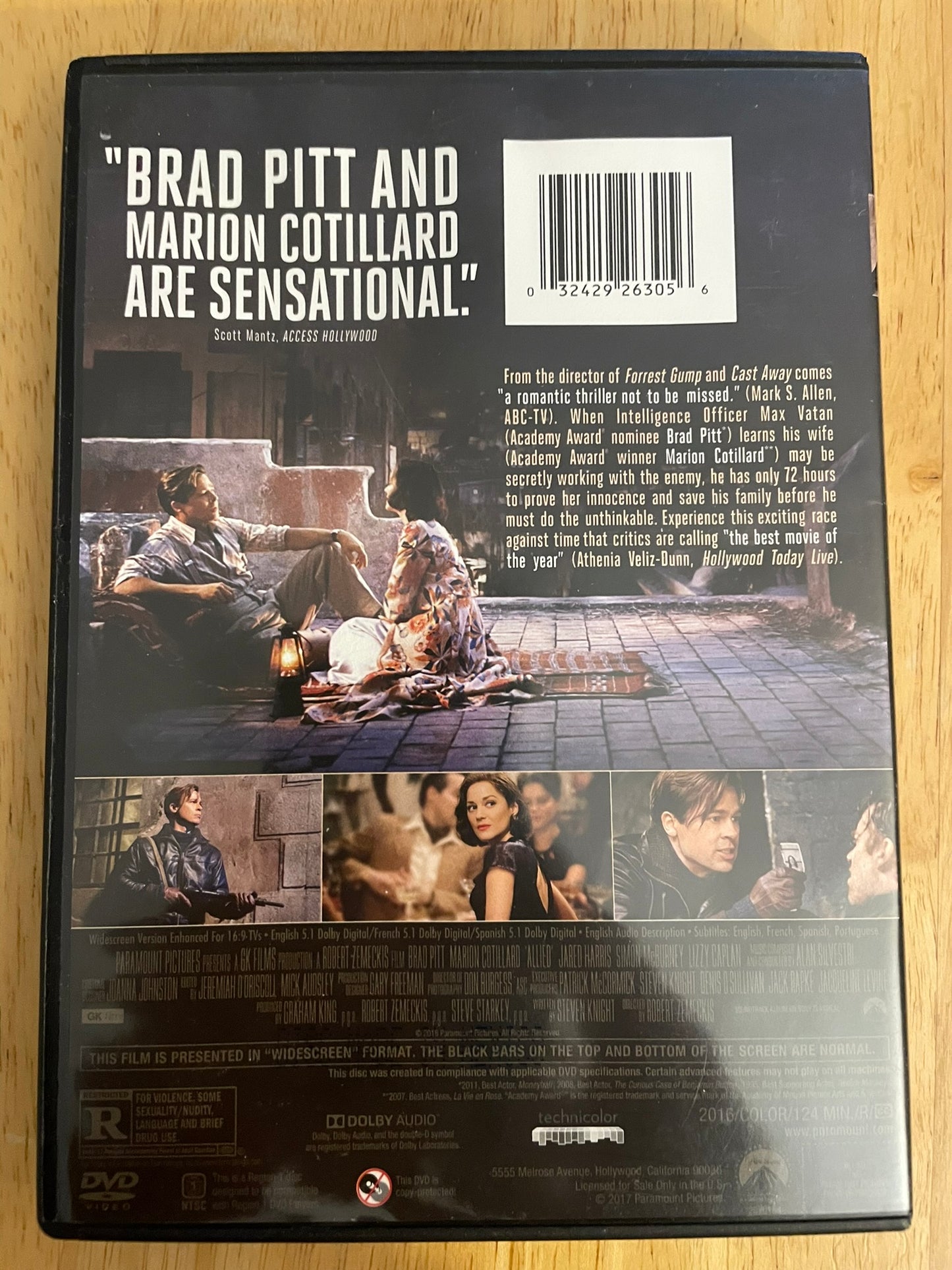 Allied (DVD, 2016)