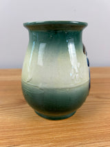 Roseville Holland Dutch Utility Line Green 1900s Vintage Pottery Ceramic Vase