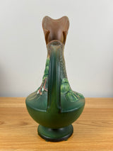 Roseville Pottery Fuchsia 1938 Green Ceramic Ewer 902-10