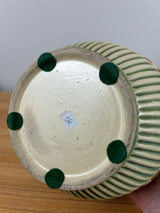 Roseville Pottery Normandy Jardiniere, Shape 609-7, Green/Brown/Cream Grapevines