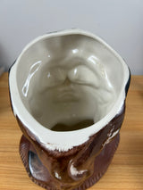 Regal China Mid Century 1950s Davey Crocket Sculpted Bust Cookie Jar