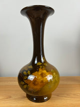 JB Owens Art Pottery Utopian Standard Glaze Tall Flared Rim Floral Vase 13" Tall