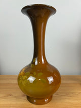JB Owens Art Pottery Utopian Standard Glaze Tall Flared Rim Floral Vase 13" Tall