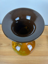 JB Owens Art Pottery Utopian Standard Glaze Tall Flared Rim Floral Vase 13" Tall