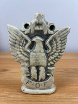 Weller Art Pottery FOE Flask Vase Fraternal Order of Eagles Ceramic Bottle