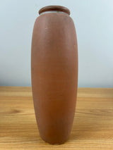 WELLER ART POTTERY ETCHED MATT 8" VASE WITH CHERRY BLOOSOM BRANCH