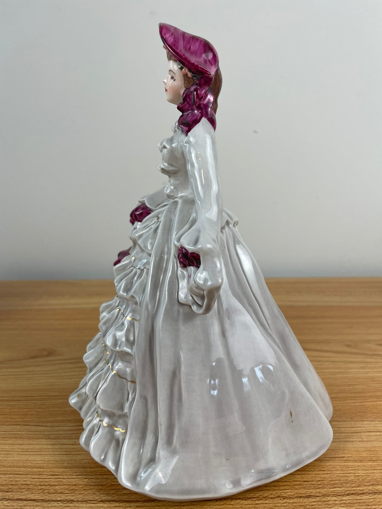 VINTAGE 1953 Florence Ceramics “Charmaine” Pasadena CA 9” Victorian Women