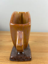 Roseville Art Pottery Wincraft Orange Pine Cone Mid Century Vase 272-6