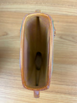 Roseville Art Pottery Wincraft Orange Pine Cone Mid Century Vase 272-6