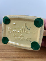 Roseville Art Pottery Wincraft Orange Pine Cone Mid Century Vase 272-6