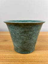 Robinson Ransbottom Art Pottery Mottled Green Flared Rim Vase