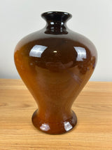 JB Owens Utopian 1900s Art Pottery Bulbous Form Floral Painted 8.5" Vase 934